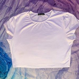 White Crop top